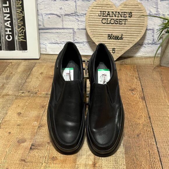 Mephisto Mens Twain Leather Slip-on Shoes - black - Picture 6 of 9